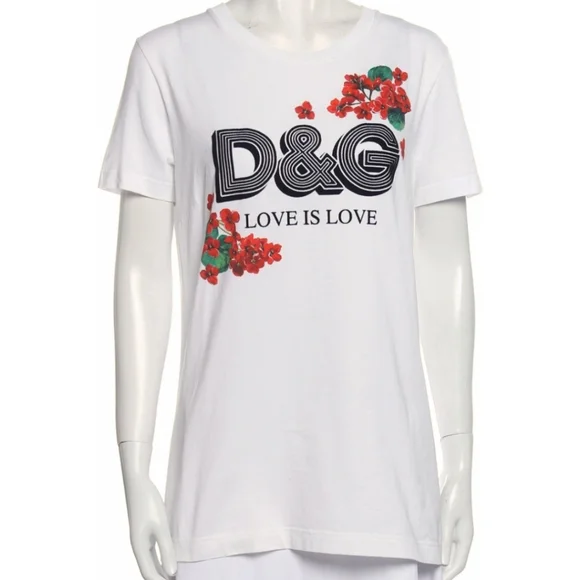 Dolce & Gabbana Floral Cotton T-Shirt - Picture 1 of 3